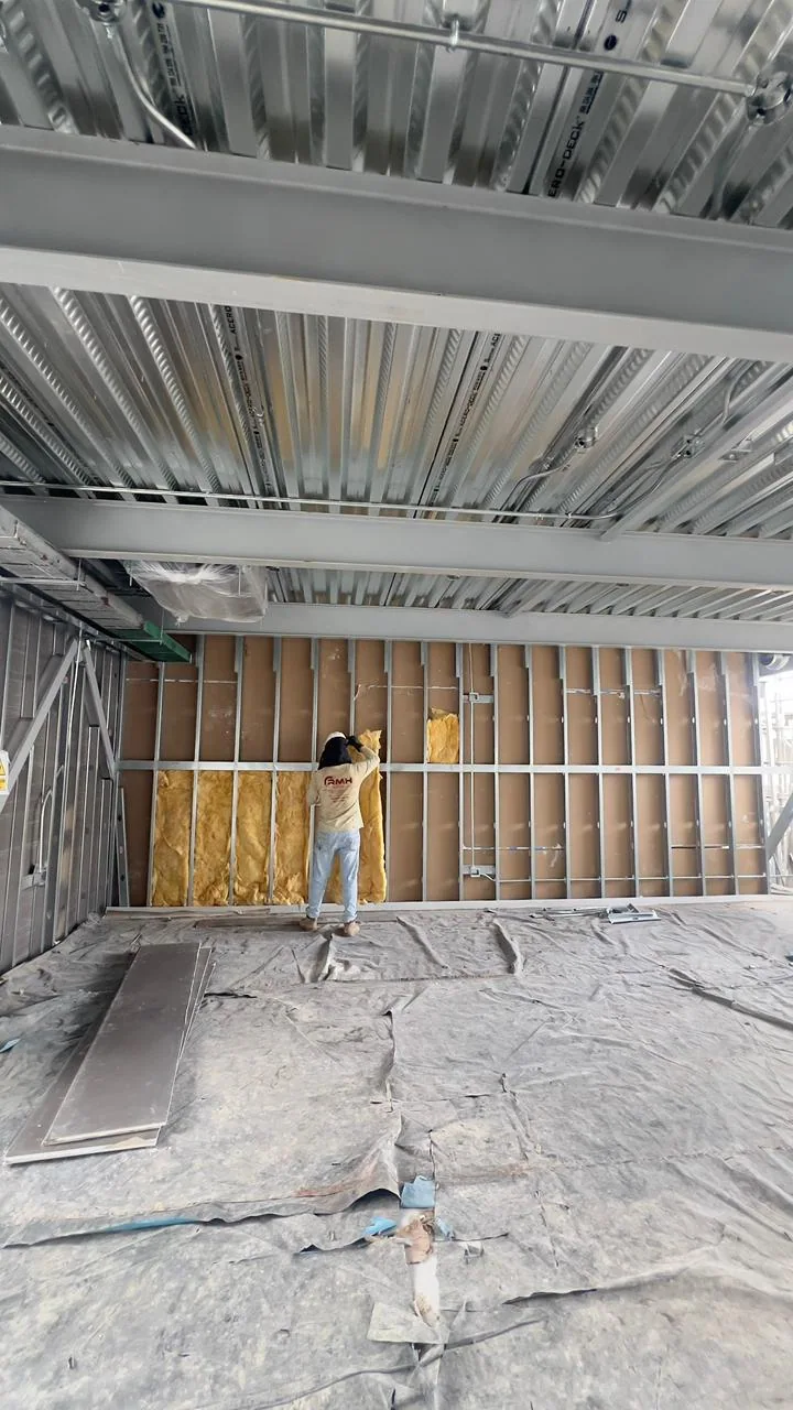 Implementación y cerramiento de drywall · fotografía 8